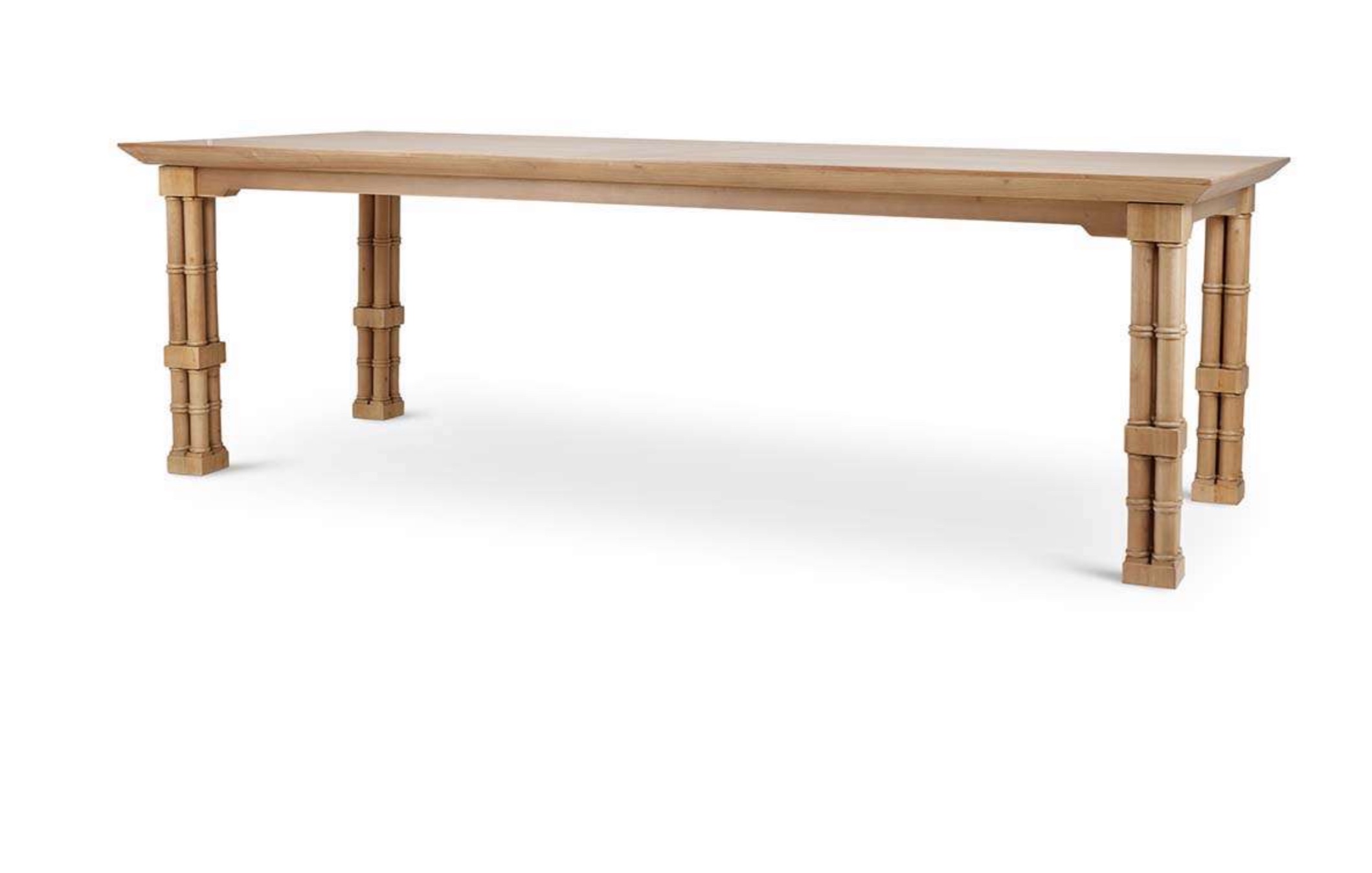 Farringdon rectangular 96” dining table fruitwood