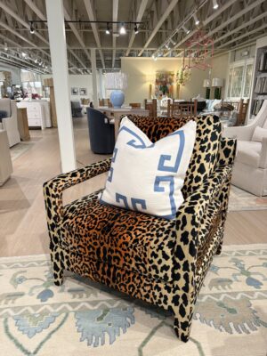 Set of 2! Leopard print arm chairs! $975 each