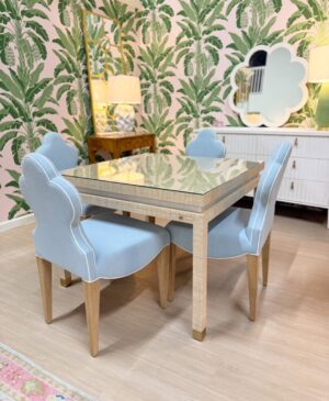 Palmetto Rattan square game table