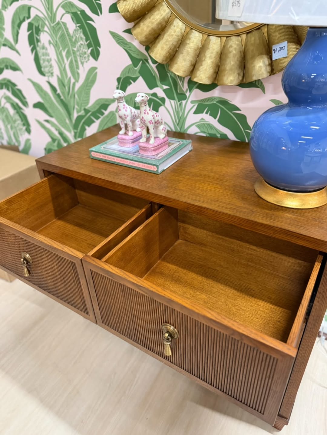 Pascal four drawer chest in brown oak - Image 2