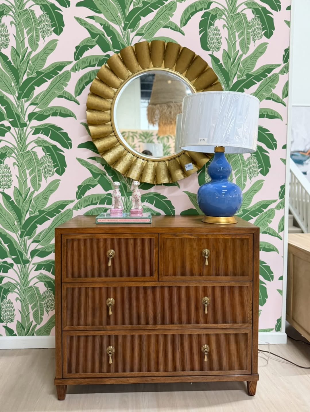 Pascal four drawer chest in brown oak