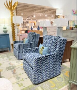 lindi swivel glider set covered formations aquamarine