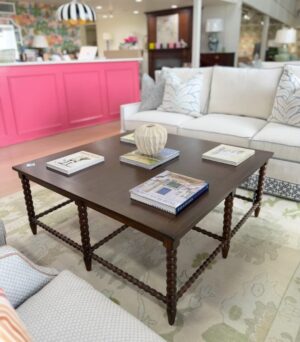 Large Spindle TKB brown coffee table!