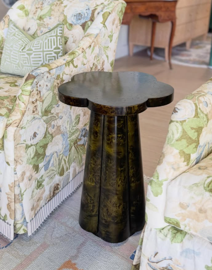 Tuscan Olive Burl Callie Accent Table