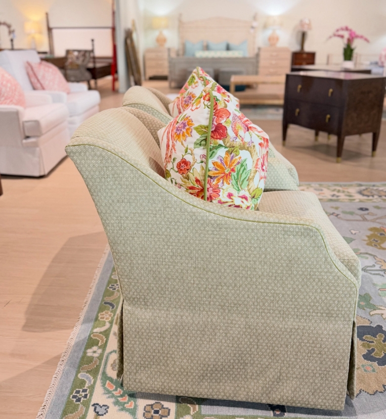 Wesley hall Julian chair set covered in Benfeild Olive! - Image 2