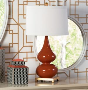 Whitney Lamp - Dark Autumn Orange