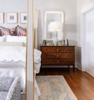 Large Beizer chest | 3 drawer storage | gold hardware | set of 2 $3950 each | feathered oak wood & soft close drawers