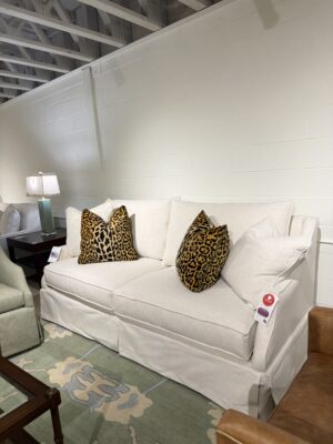 AC 2 over 2 sofa covered in performance fabric crypton nomad snow