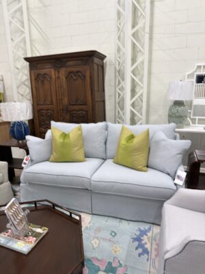 AC 2 over 2 sofa covered in performance fabric crypton nomad Oxford