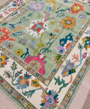 NEW | 8 x 10 Green Turkish Rug