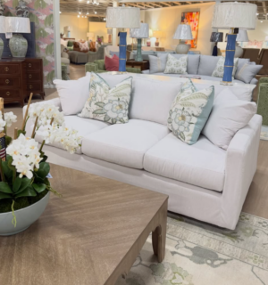 NEW | Velcro Slipcovered Machine Washable Easton Sofa - down blend cushion fill