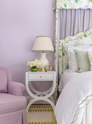 New! Alexis white night stand set
