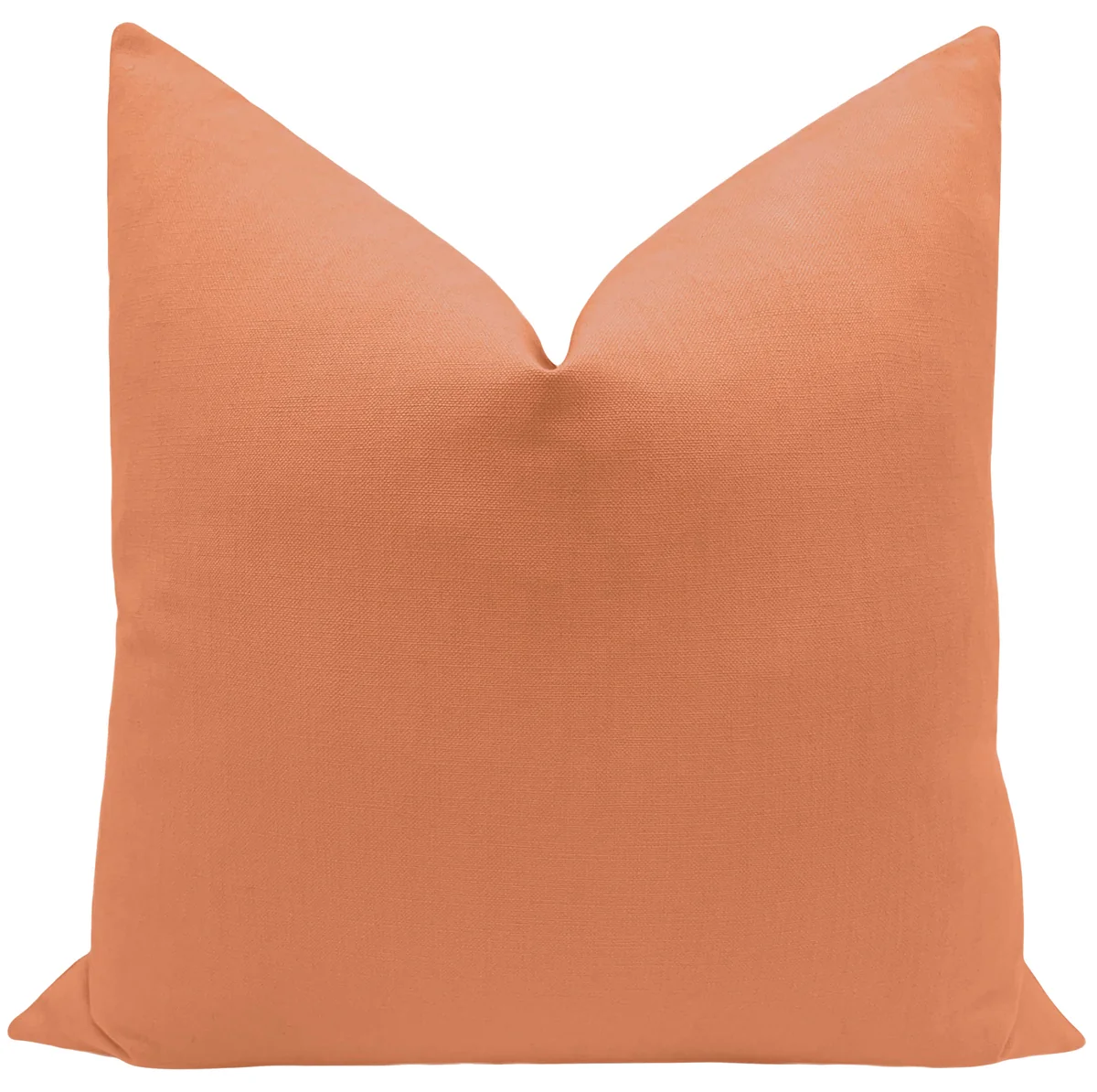 Persimmon Linen Pillow