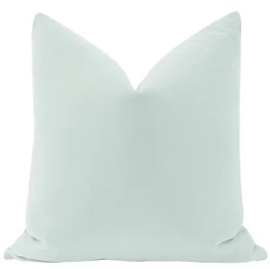 Spa Blue Velvet Pillow