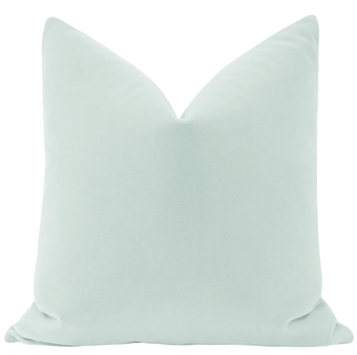 Spa Blue Velvet Pillow