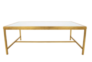 Gold Rectangular Coffee Table