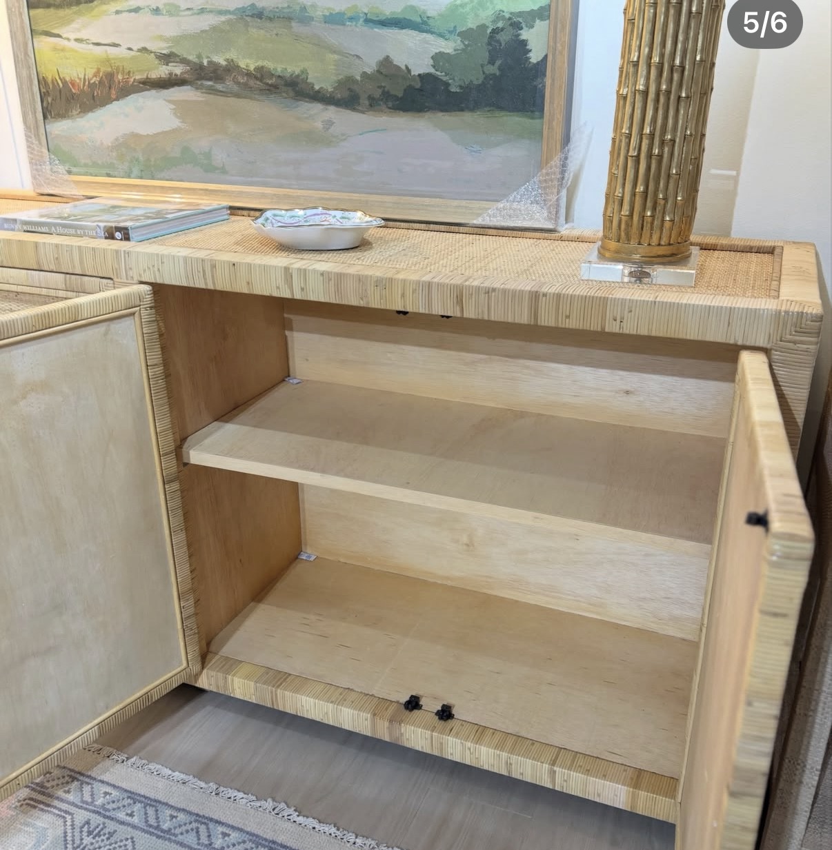 Four-door rattan cabinet - Image 2
