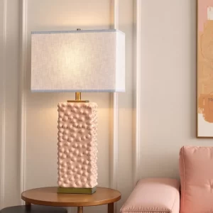 Pearl Blush Ceramic Table Lamp